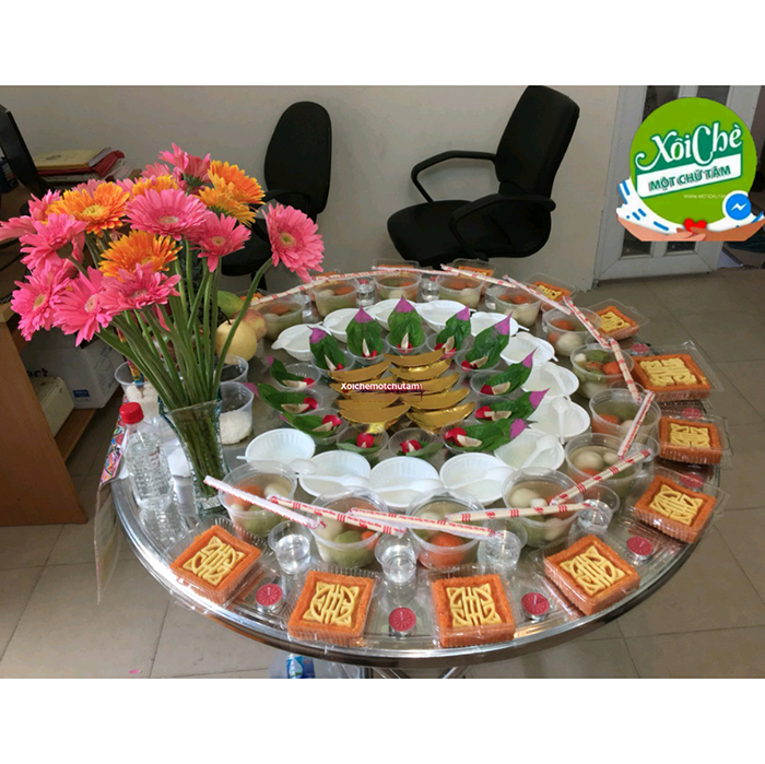 Mâm cúng đầy tháng bé gái